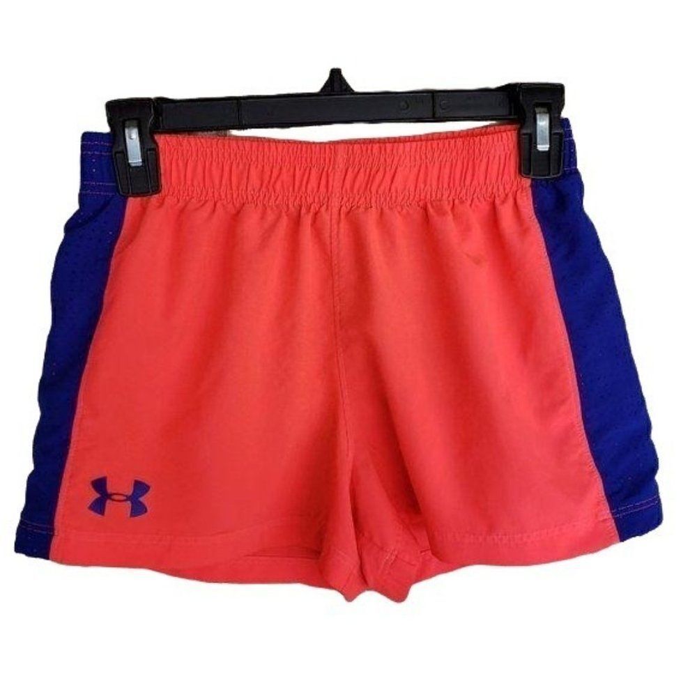 Under Armour Girls Sprint Shorts Athletic Running Essential Shorts Large NWOT - Picture 3 of 5
